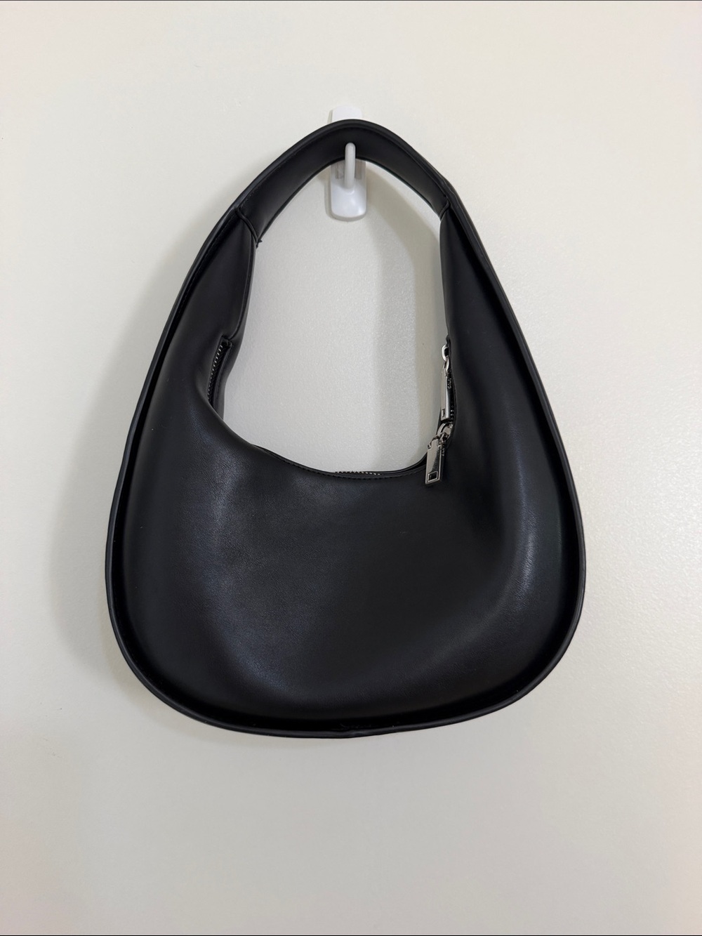 Mango Black Faux Leather Shoulder Bag